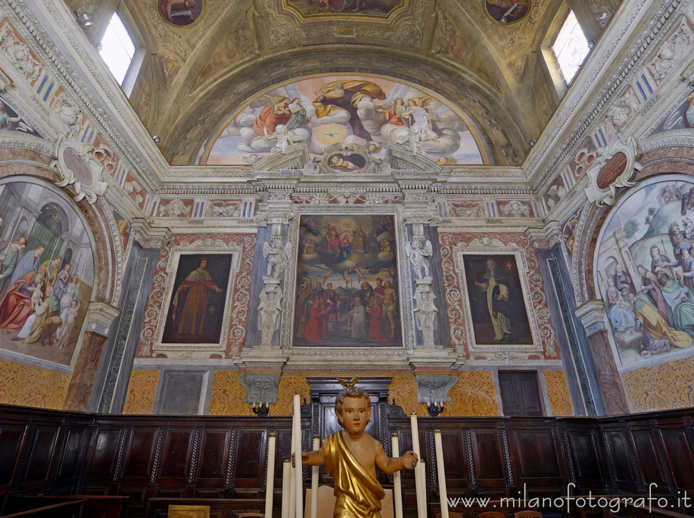 Biella (Italy) - Interior of the choir of the Church of the Holy Trinity